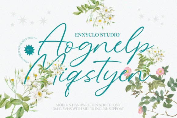 Aognelp Miqstyen: The Perfect Script Font for Handmade Brands