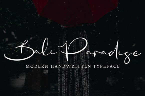 Bali Paradise: The Script Font That Elevates Campaign Visuals