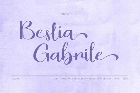Bestia Gabrile: A Script Font for Stronger Brand Identity