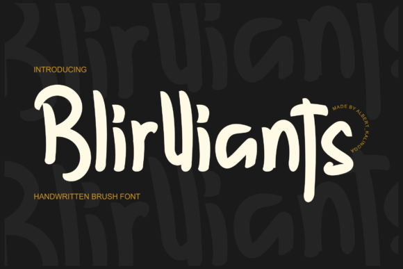 Blirlliants: A Bold Handwritten Typeface for Modern Web Design
