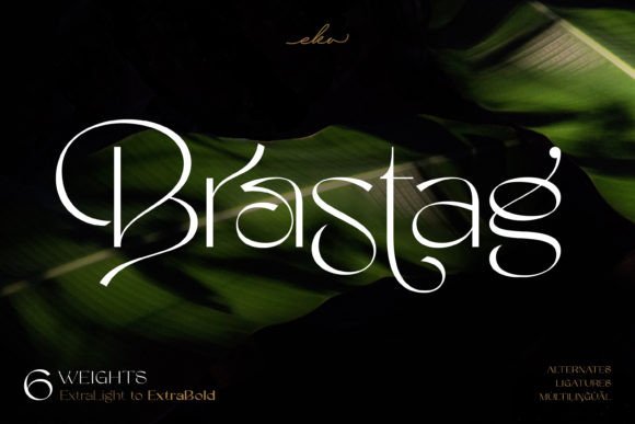 Brastag: A Refined Display Typeface for Editorial Design