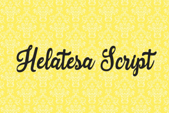 Helatesa: A Modern Script Typeface for Editorial Design