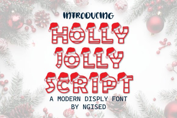Holly Jolly Script: A Festive Display Font for Web Design