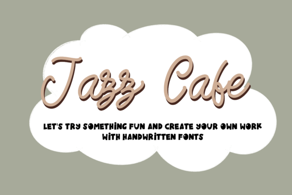 Jazz Cafe: A Handwritten Font for Editorial Warmth
