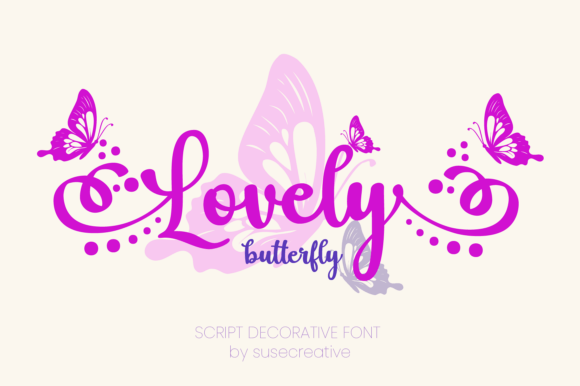 Lovely Butterfly: A Whimsical Typeface for Editorial Design