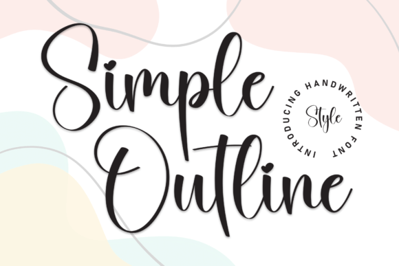 Simple Outline: A Flowing Typeface for Elegant Brand Identity