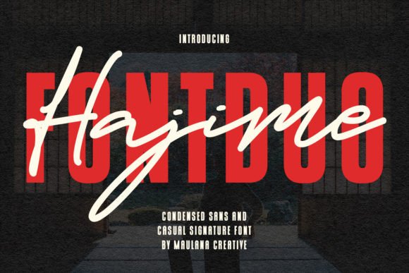 Upgrade Your Brand with the Hajime Font Duo Typeface